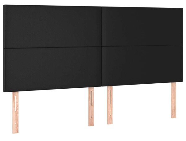 VidaXL - Fekete Műbőr Ágy - 200x200 cm