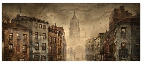 Kép - A város festése (120x50 cm)