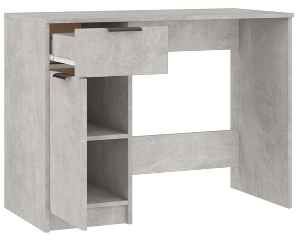 VidaXL betonszürke színű szerelt fa íróasztal 100 x 50 x 75 cm