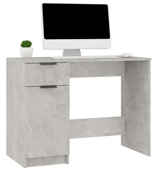 VidaXL betonszürke színű szerelt fa íróasztal 100 x 50 x 75 cm