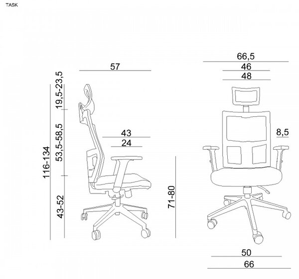 UNIQUE TASK ergonomikus irodai szék