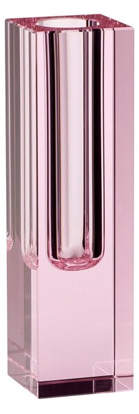 Crystal rózsaszín üveg váza, magasság 18 cm - Hübsch