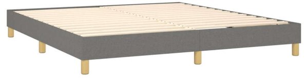 VidaXL Rugós Ágy Matraccal - 160x200 cm - Sötétszürke