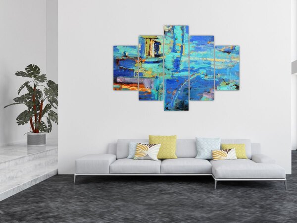 Kép - Absztrakt olajfestmény (150x105 cm)