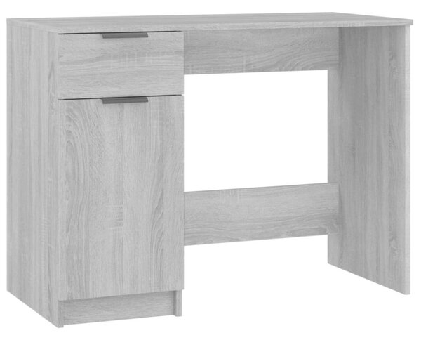 VidaXL szürke sonoma színű szerelt fa íróasztal 100 x 50 x 75 cm