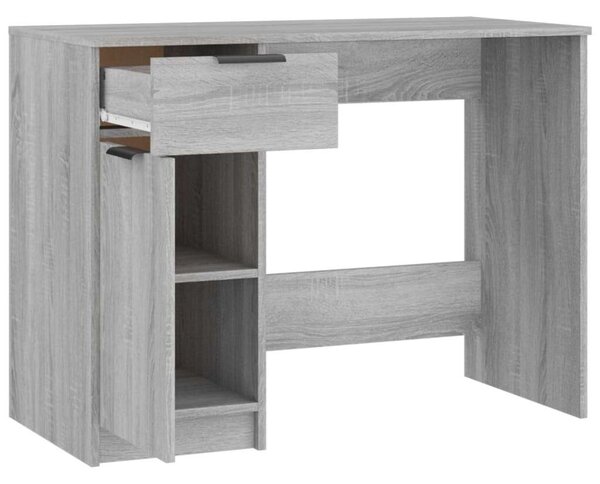 VidaXL szürke sonoma színű szerelt fa íróasztal 100 x 50 x 75 cm