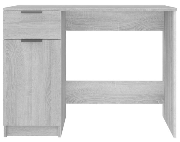 VidaXL szürke sonoma színű szerelt fa íróasztal 100 x 50 x 75 cm
