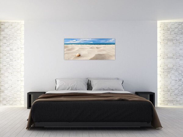 Kép - Kagylók a tengerparton (120x50 cm)