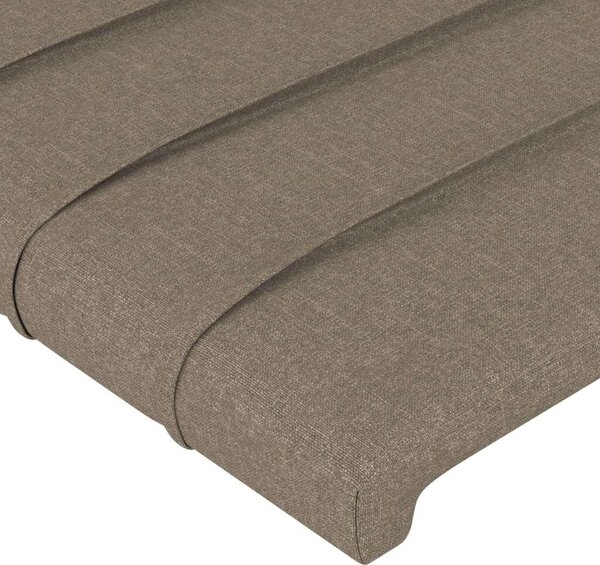 VidaXL LED Ágyfejtámla Szövet Bézs 100x128cm
