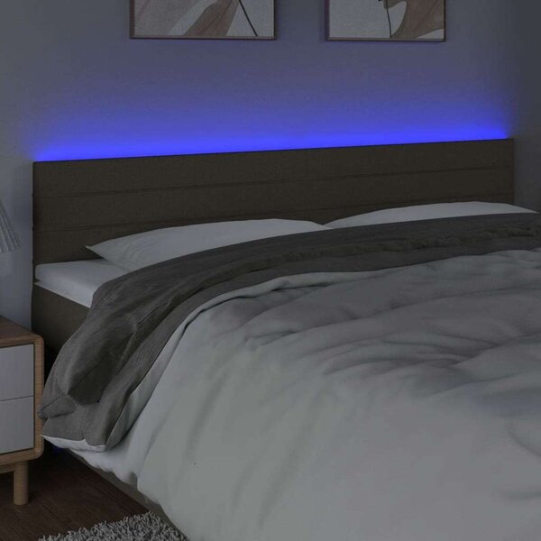 VidaXL LED Ágyfejtámla - Tópszín - 200x5x78/88cm