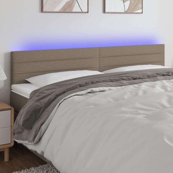 VidaXL LED Ágyfejtámla - Tópszín - 200x5x78/88cm