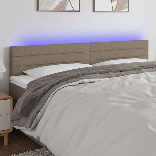 VidaXL LED Ágyfejtámla - Tópszín - 200x5x78/88cm
