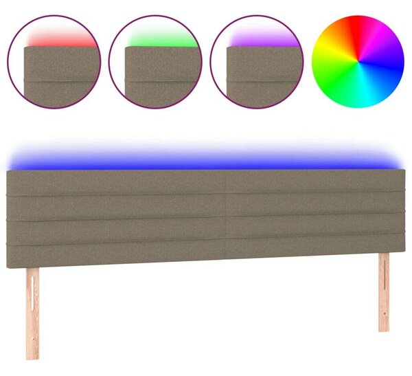 VidaXL LED Ágyfejtámla - Tópszín - 200x5x78/88cm