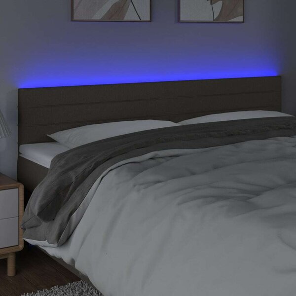 VidaXL LED Ágyfejtámla - Tópszín - 200x5x78/88cm