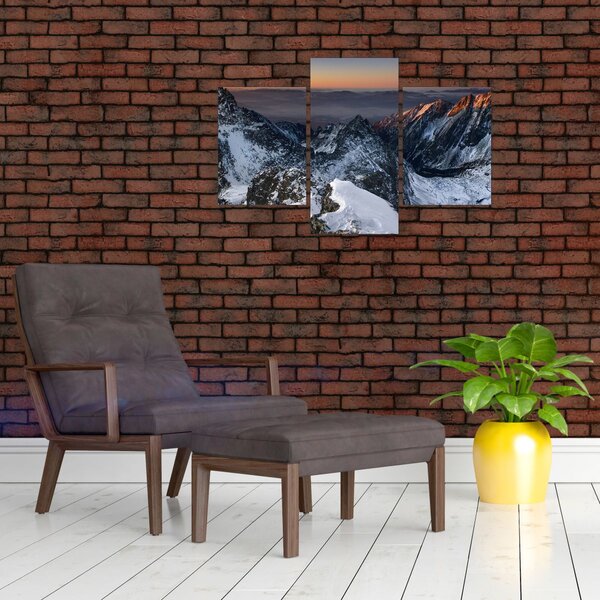 Kép - Napfelkelte a hegyekben (90x60 cm)