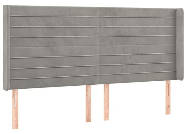 VidaXL Bársony Ágy - LED-es - 200x200 cm