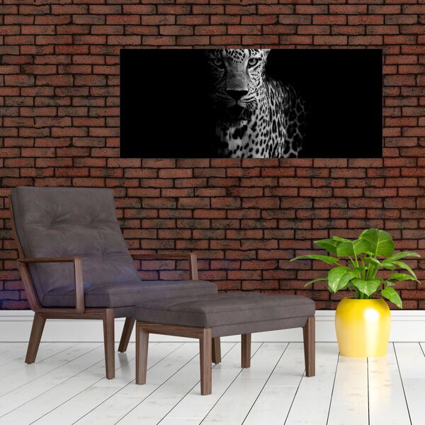 Kép - Egy leopárd portréja (120x50 cm)