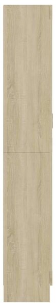 VidaXL sonoma-tölgy színű forgácslap vitrinszekrény 82,5x30,5x185,5 cm