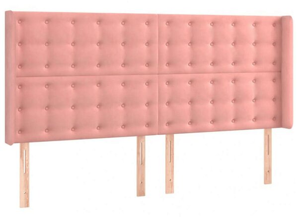 VidaXL LED-es Bársony Fejtámla - Rózsaszín - 183cm