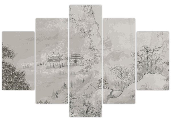 Kép - Kínai táj (150x105 cm)