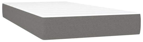 VidaXL Rugós Ágy Matraccal - Sötétszürke - 100x200 cm