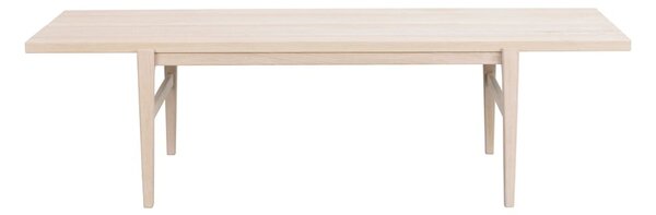 Ness világos tölgyfa dohányzóasztal, 160 x 60 cm - Rowico