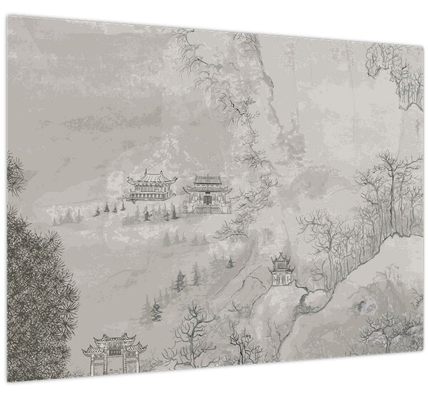 Kép - Kínai táj (70x50 cm)