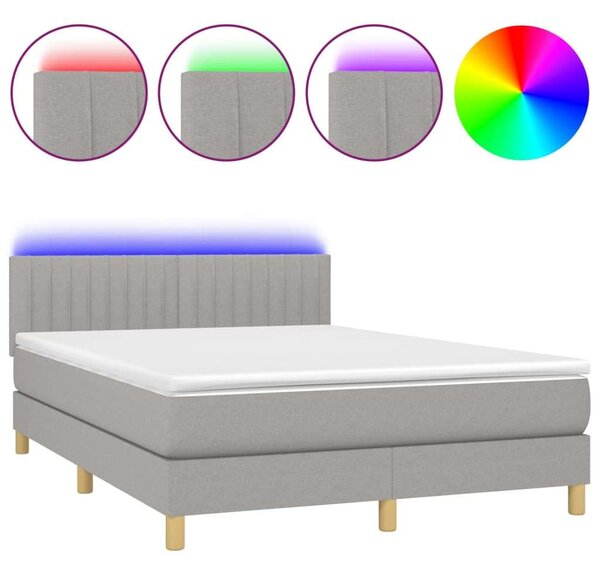 VidaXL LED-es Ágy - 140x200 cm