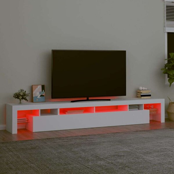 VidaXL LED TV Szekrény - Fehér - 260cm