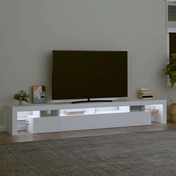 VidaXL LED TV Szekrény - Fehér - 260cm