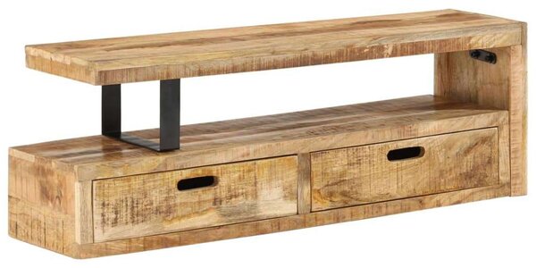 Mangófa TV-állvány - Antik Stílus - 112cm