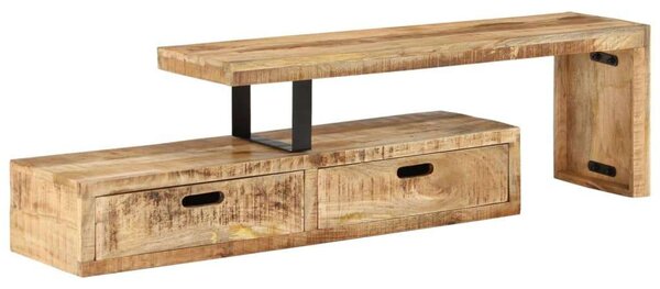 Mangófa TV-állvány - Antik Stílus - 112cm