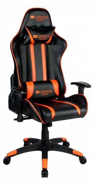 Canyon Fobos PC gamer szék Fekete, Narancssárga