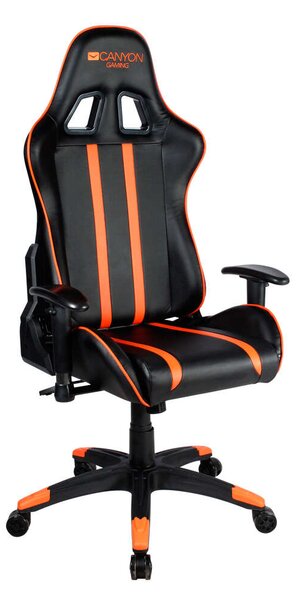 Canyon Fobos PC gamer szék Fekete, Narancssárga