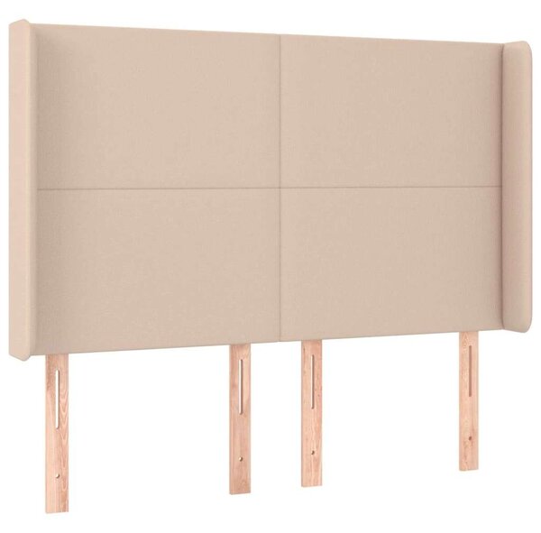 VidaXL Ágytámlá - Cappuccino Műbőr - LED-es - 147x16x118/128cm