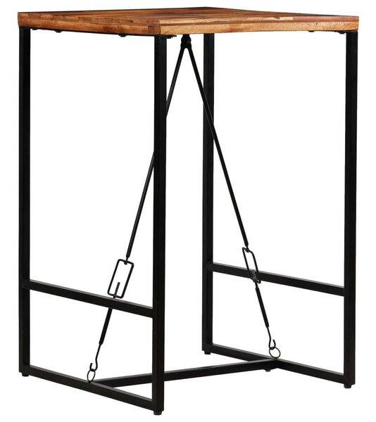 VidaXL újrahasznosított tömör fa bárasztal 70 x 70 x 106 cm