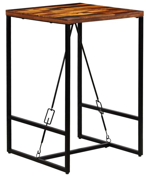 VidaXL újrahasznosított tömör fa bárasztal 70 x 70 x 106 cm