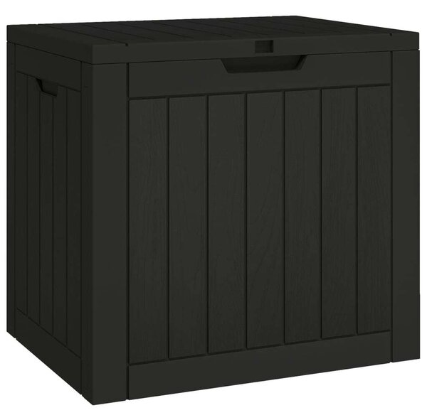 VidaXL Kerti Tárolóláda - Fekete - 118L