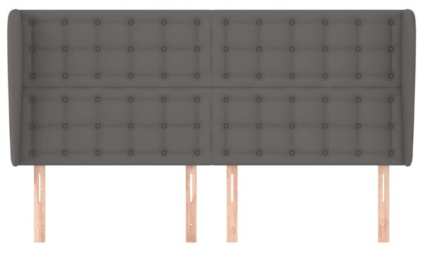 VidaXL Ágyfejtámla - Szürke Műbőr - 163cm