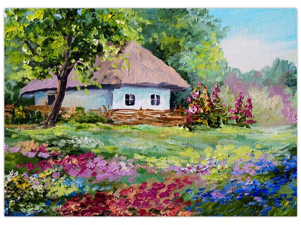 Kép - Vendégház (70x50 cm)