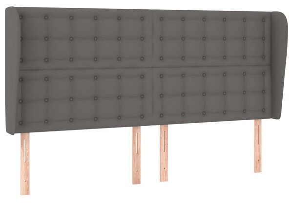 VidaXL Ágyfejtámla - Szürke Műbőr - 163cm