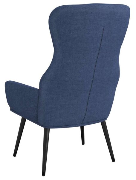 VidaXL kék szövet pihenőfotel