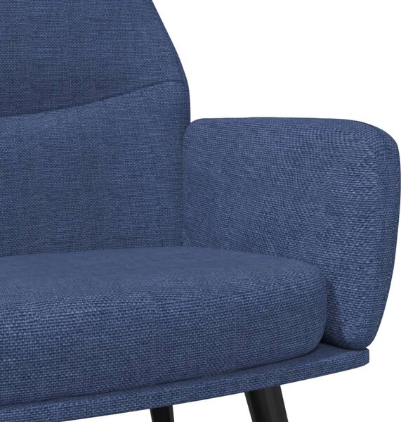 VidaXL kék szövet pihenőfotel