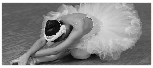 Kép - Balerina, fekete-fehér (120x50 cm)