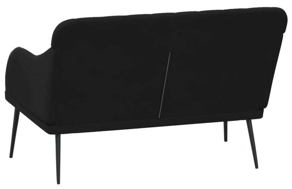 VidaXL fekete bársonypad 110 x 76 x 80 cm