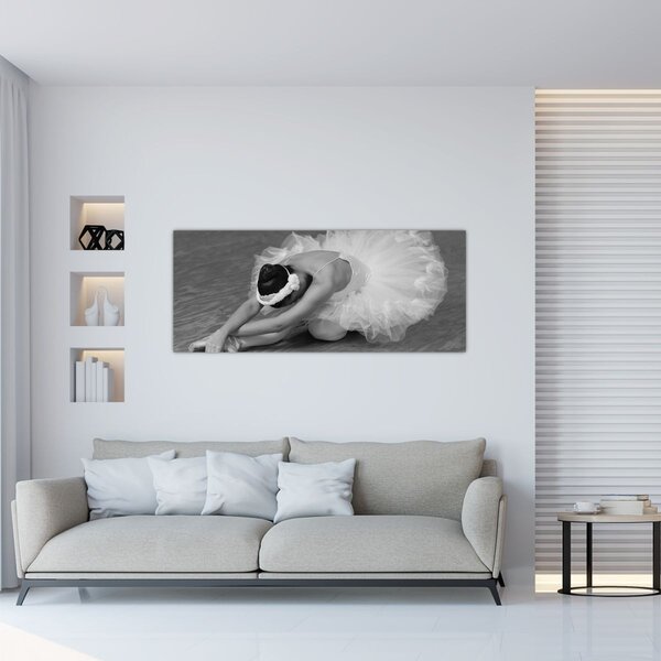 Kép - Balerina, fekete-fehér (120x50 cm)