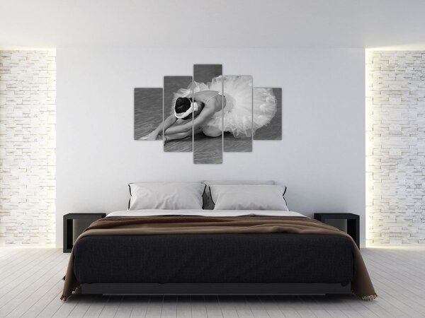 Kép - Balerina, fekete-fehér (150x105 cm)