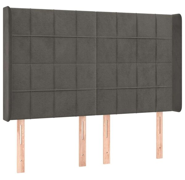 VidaXL Bársony Ágy LED-del - 140x200 cm