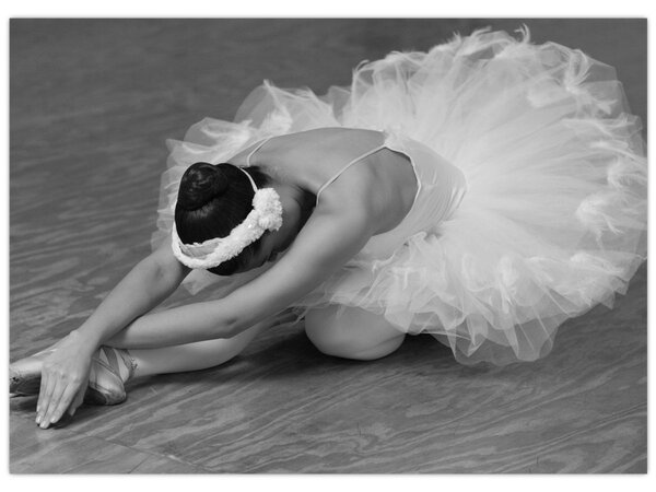 Kép - Balerina, fekete-fehér (70x50 cm)