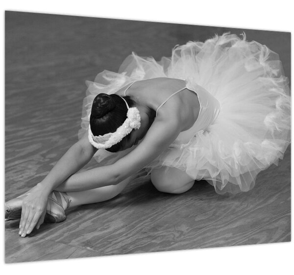 Kép - Balerina, fekete-fehér (70x50 cm)